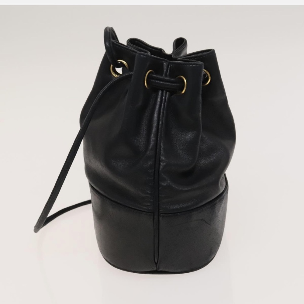 ❌SOLD ❌CHANEL CC LAMBSKIN LEATHER DRAWSTRING BAG - Picture 6 of 12